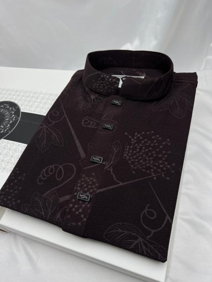 প্রিমিয়াম চায়না জাফরান ফেব্রিক্স পাঞ্জাবি (Code: 303)