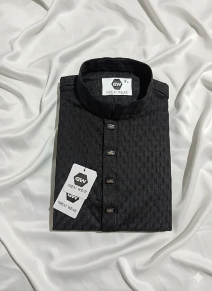 (Code: 502)- প্রিমিয়াম চায়না পপকর্ন ফেব্রিক পাঞ্জাবি