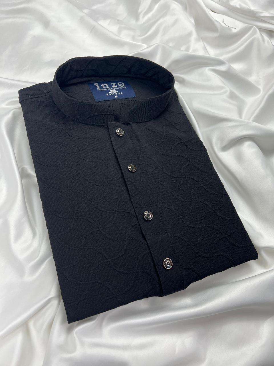 2 (Code: 110) সিগনেচার প্রিমিয়াম চায়না পপকর্ন ফেব্রিক পাঞ্জাবি - Image 1