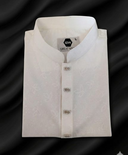 (Code: 701) প্রিমিয়াম চায়না চেরি "অ্যামব্রোস" ডিজাইন পাঞ্জাবি