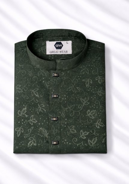 (Code: 703) প্রিমিয়াম চায়না চেরি "অ্যামব্রোস" ডিজাইন পাঞ্জাবি