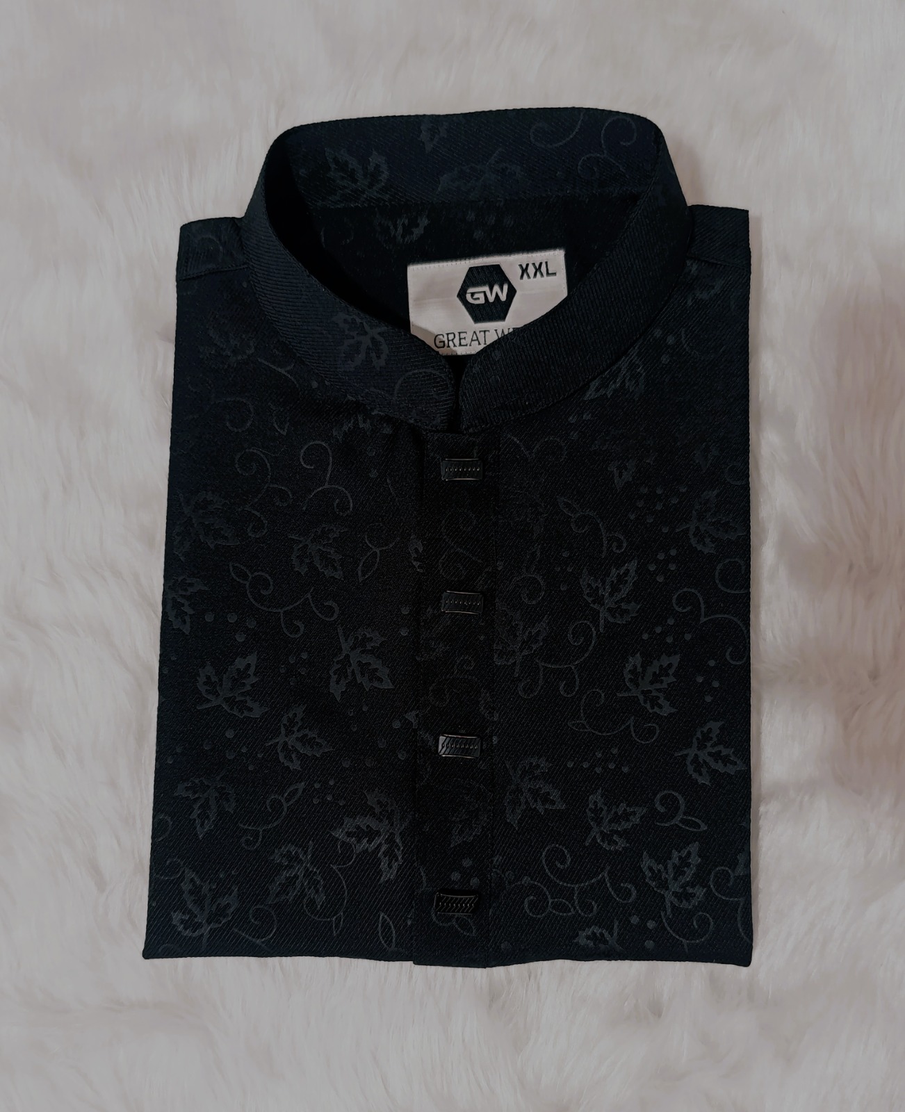 706 (Code: 706) প্রিমিয়াম চায়না চেরি "অ্যামব্রোস" ডিজাইন পাঞ্জাবি - Image 1